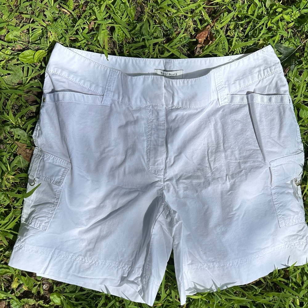 White House Black Market Women's White Cargo Shorts